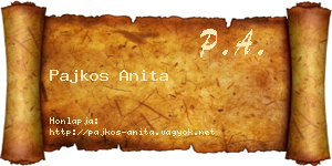 Pajkos Anita névjegykártya